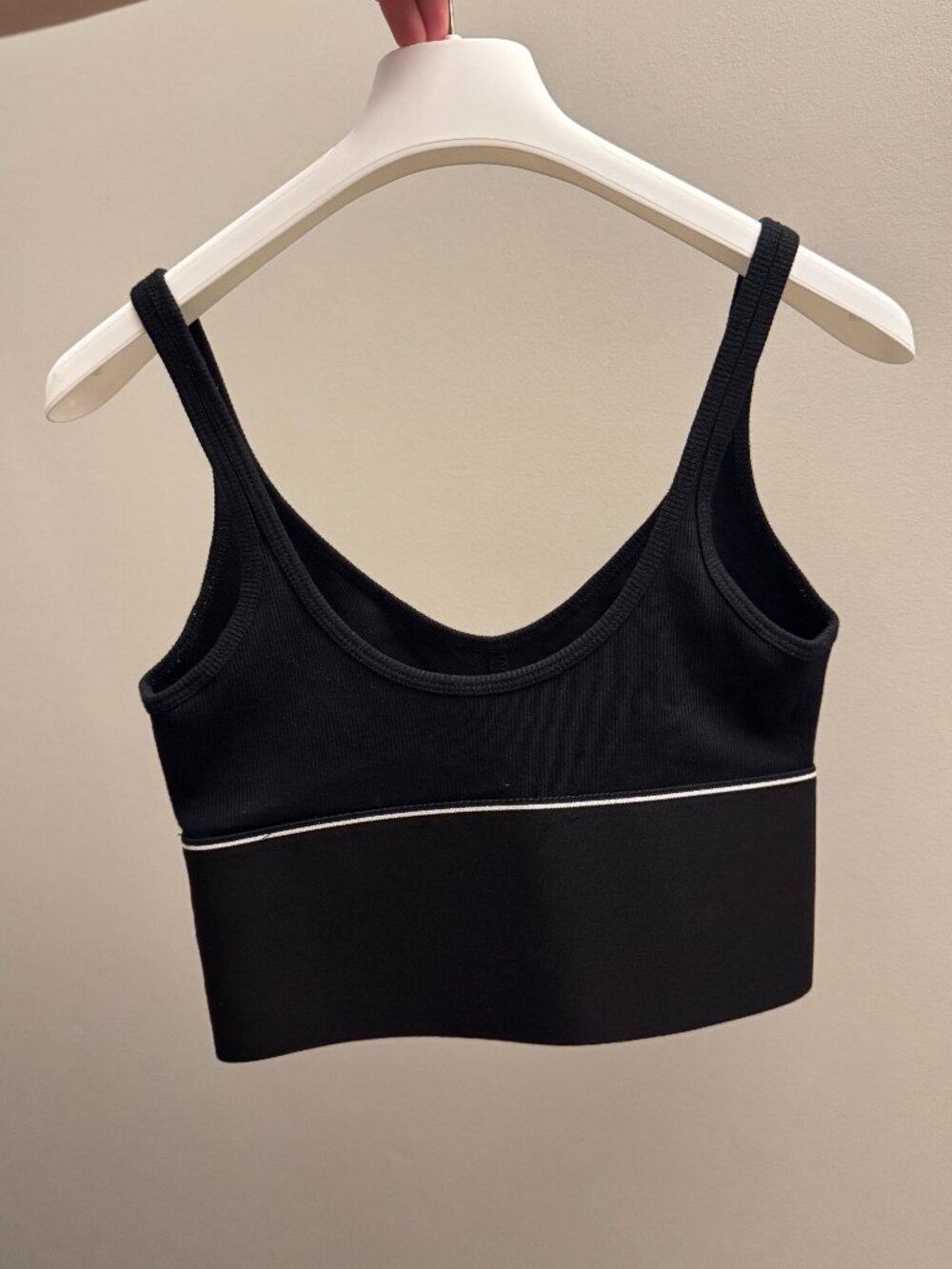 Alexander Wang Logo Elastic Bra in Ribbed Jersey | Size: XS - Picture 3 of 5